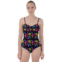 Peace Drips Icreate Sweetheart Tankini Set