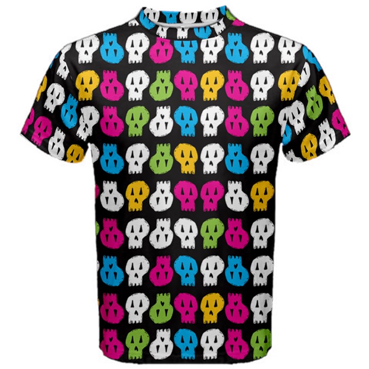 Pattern Painted Skulls Icreate Men s Cotton Tee