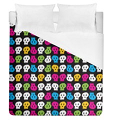 Pattern Painted Skulls Icreate Duvet Cover (queen Size)