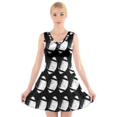 Footballs Icreate V-neck Sleeveless Skater Dress by iCreate