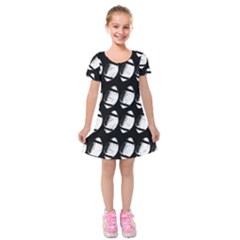 Footballs Icreate Kids  Short Sleeve Velvet Dress