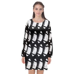 Footballs Icreate Long Sleeve Chiffon Shift Dress  by iCreate