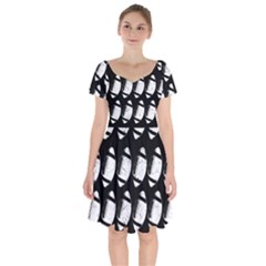 Footballs Icreate Short Sleeve Bardot Dress by iCreate