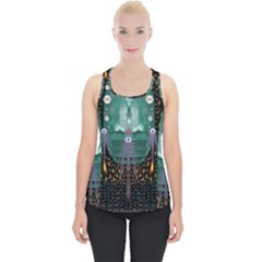 Temple Of Yoga In Light Peace And Human Namaste Style Piece Up Tank Top