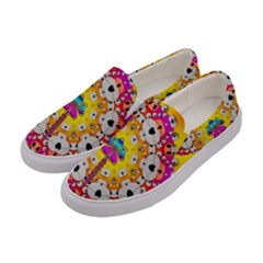 Fantasy Flower In Tones Women s Canvas Slip Ons by pepitasart