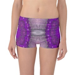 Fantasy-flowers In Harmony  In Lilac Boyleg Bikini Bottoms by pepitasart