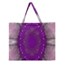 fantasy-flowers in harmony  in lilac Zipper Large Tote Bag View1