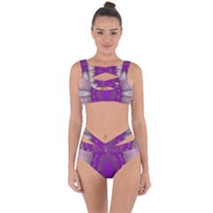 Fantasy-flowers In Harmony  In Lilac Bandaged Up Bikini Set 