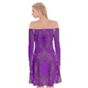 fantasy-flowers in harmony  in lilac Off Shoulder Skater Dress View2