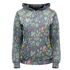 Cactus Pattern Green  Women s Pullover Hoodie by kostolom3000shop