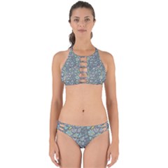 Cactus Pattern Green  Perfectly Cut Out Bikini Set