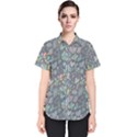 Cactus Pattern Green  Women s Short Sleeve Shirt View1