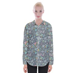 Cactus Pattern Green  Womens Long Sleeve Shirt