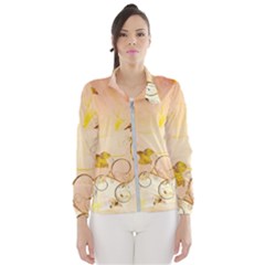 Wonderful Floral Design In Soft Colors Wind Breaker (women) by FantasyWorld7