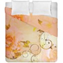 Wonderful Floral Design In Soft Colors Duvet Cover Double Side (California King Size) View1