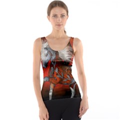 Awesome Steampunk Horse With Wings Tank Top by FantasyWorld7