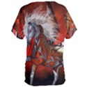 Awesome Steampunk Horse With Wings Women s Oversized Tee View2