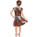 Awesome Steampunk Horse With Wings Kids  Short Sleeve Dress View2