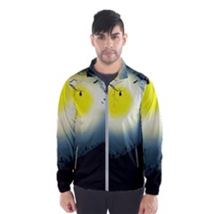 Halloween Landscape Wind Breaker (men) by Valentinaart