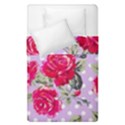 Shabby chic,pink,roses,polka dots Duvet Cover Double Side (Single Size) View1