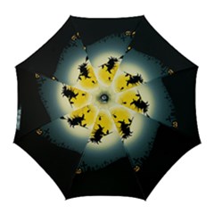 Halloween Landscape Golf Umbrellas by Valentinaart