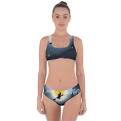 Halloween landscape Criss Cross Bikini Set