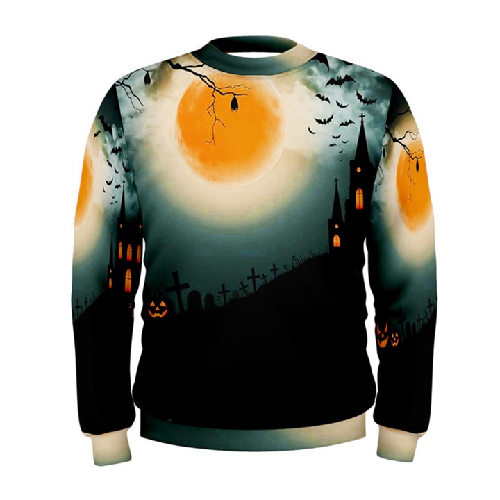 Halloween landscape Men s Sweatshirt