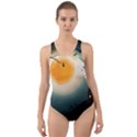 Halloween landscape Cut-Out Back One Piece Swimsuit View1