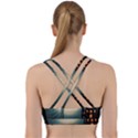 Halloween landscape Back Weave Sports Bra View2