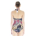 Modern abstract painting Halter Swimsuit View2