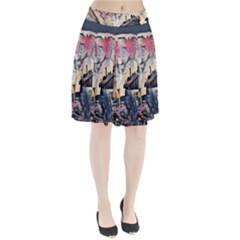 Modern Abstract Painting Pleated Skirt by NouveauDesign