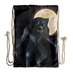 Werewolf Drawstring Bag (large) by Valentinaart