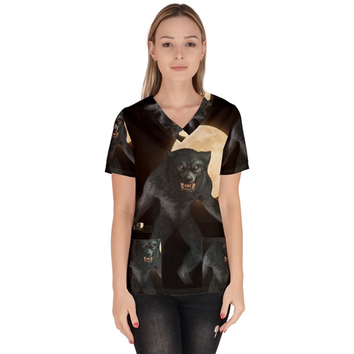 Werewolf Scrub Top