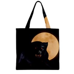 Werewolf Zipper Grocery Tote Bag by Valentinaart