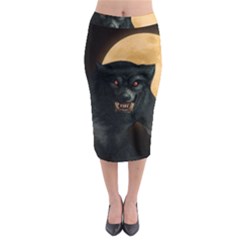 Werewolf Midi Pencil Skirt by Valentinaart