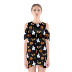 Halloween Pattern Shoulder Cutout One Piece by Valentinaart