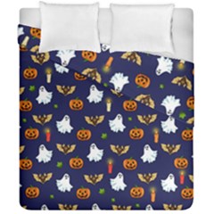 Halloween Pattern Duvet Cover Double Side (california King Size) by Valentinaart