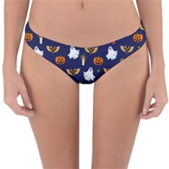 Halloween Pattern Reversible Hipster Bikini Bottoms by Valentinaart