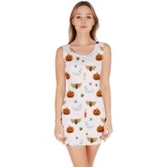 Halloween Pattern Bodycon Dress by Valentinaart