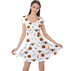 Halloween Pattern Cap Sleeve Dress by Valentinaart