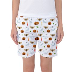 Halloween Pattern Women s Basketball Shorts by Valentinaart