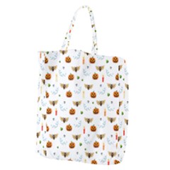 Halloween Pattern Giant Grocery Zipper Tote