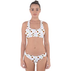 Halloween Pattern Cross Back Hipster Bikini Set