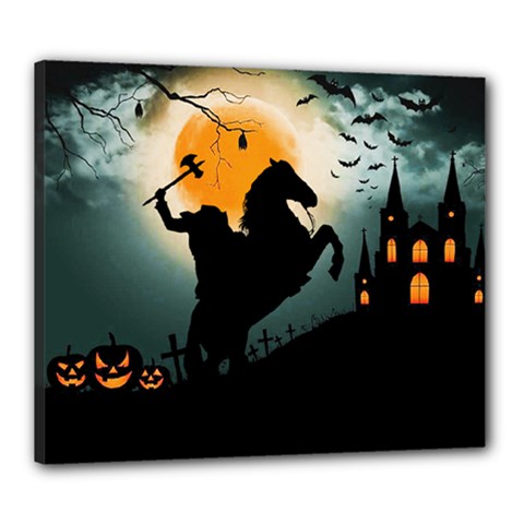 Headless Horseman Canvas 24  X 20  by Valentinaart