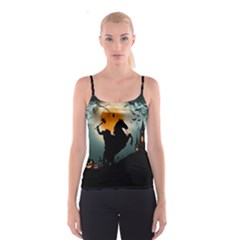 Headless Horseman Spaghetti Strap Top by Valentinaart