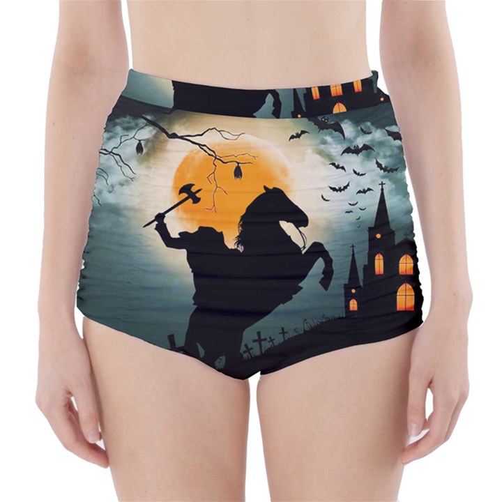 Headless Horseman High-Waisted Bikini Bottoms