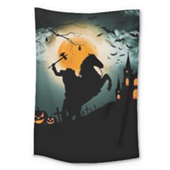 Headless Horseman Large Tapestry by Valentinaart