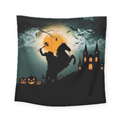 Headless Horseman Square Tapestry (small) by Valentinaart