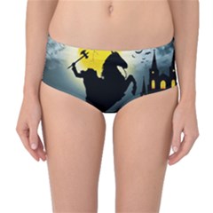 Headless Horseman Mid-waist Bikini Bottoms by Valentinaart