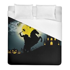 Headless Horseman Duvet Cover (full/ Double Size) by Valentinaart